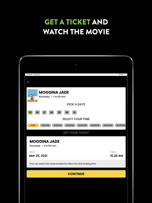 Tangkapan skrin Ekam OTT iPad 
