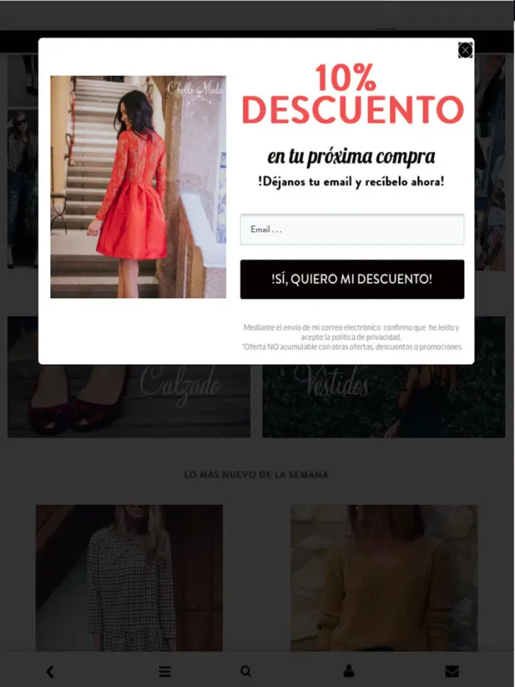 Capturas de tela do CholloModa - Tienda moda mujer iPad 