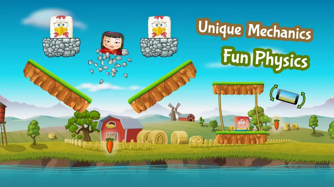 Tangkapan skrin Square Borne Farm - Fun Physics for Everyone!