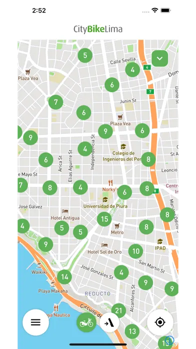 Capturas de pantalla de CityBike Lima