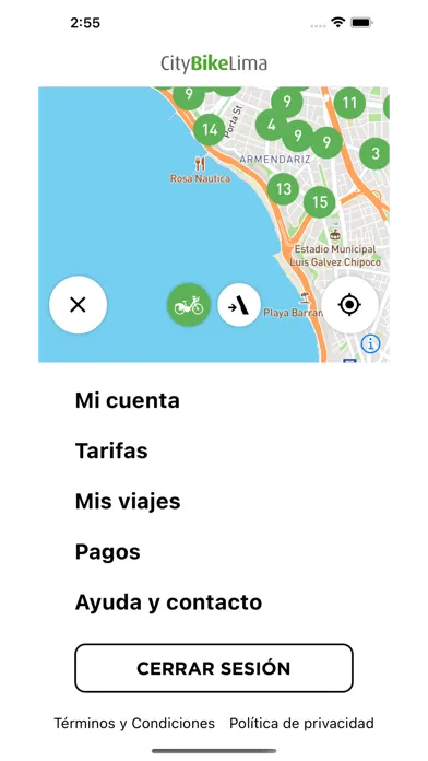 Capturas de pantalla de CityBike Lima