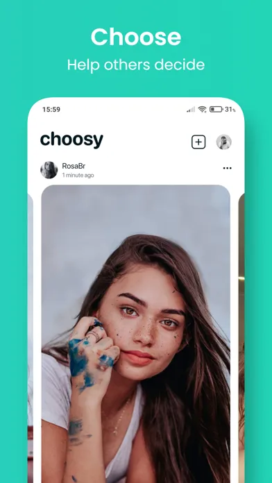 Zrzuty ekranu Choosy - Create photo polls