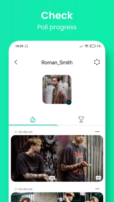 Zrzuty ekranu Choosy - Create photo polls