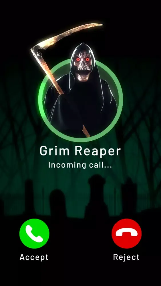 Tangkapan layar Grim Reaper Call Prank