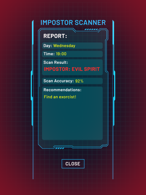 Impostor Scanner iPad  スクリーンショット