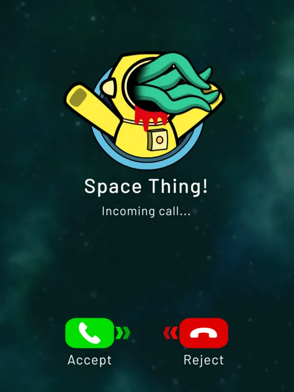 Outer Space Call Prank iPad  স্ক্রিনশট