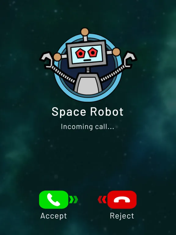 Outer Space Call Prank iPad  স্ক্রিনশট