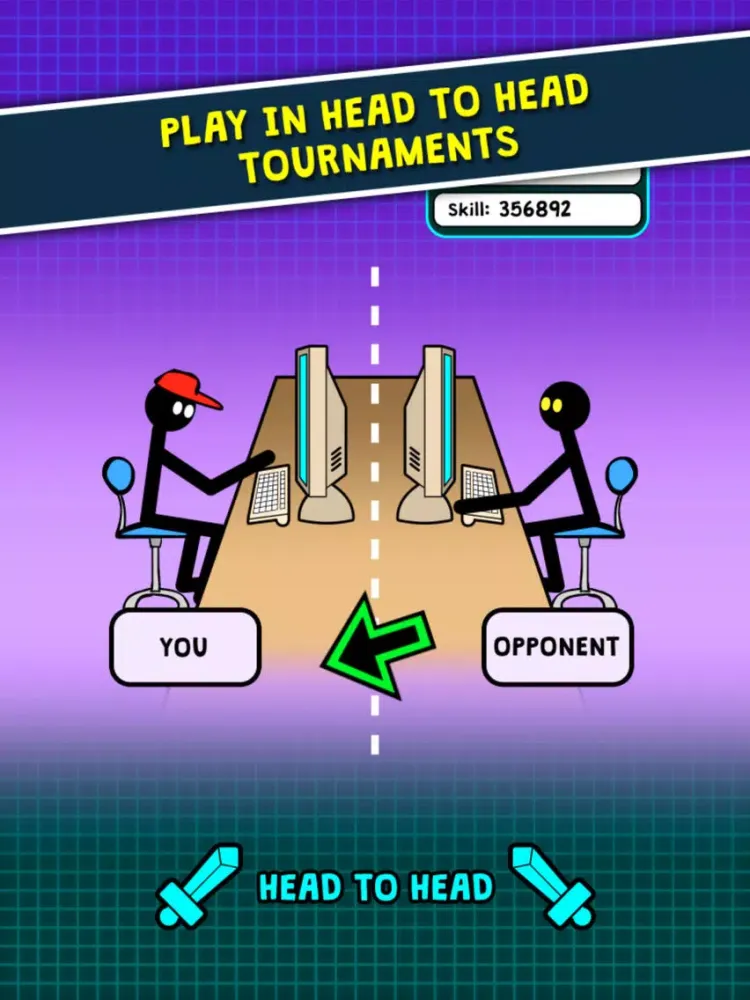 Stickman Gamer Tycoon iPad 应用截图