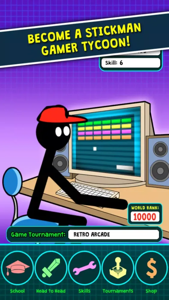 Stickman Gamer Tycoon应用截图