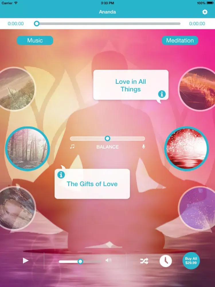 Ảnh chụp màn hình của Living in Love iPad 