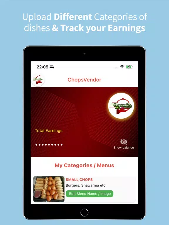 Chops Vendors iPad  Ekran Görüntüleri