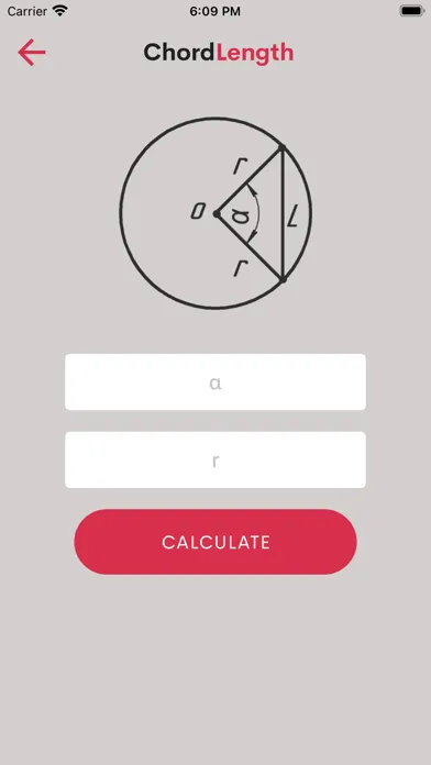 Chord Length Calculator স্ক্রিনশট