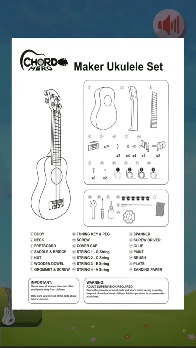 Screenshot di Maker Ukulele AR Instructions
