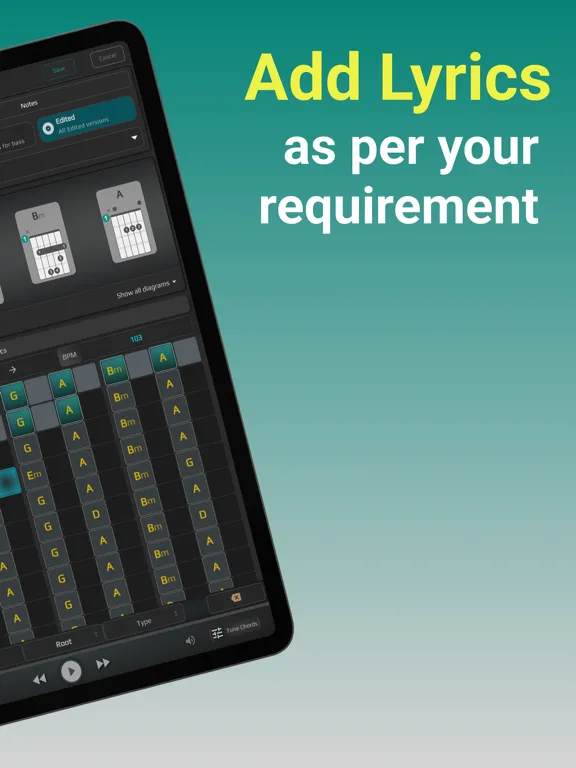 Tangkapan skrin ChordU - get chords & notes iPad 