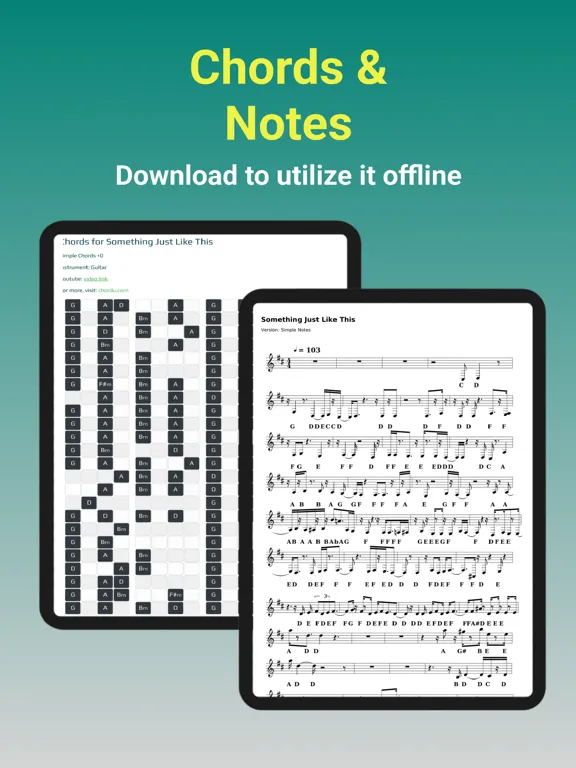 Tangkapan skrin ChordU - get chords & notes iPad 