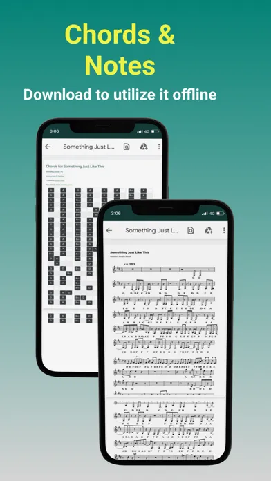 Tangkapan skrin ChordU - get chords & notes