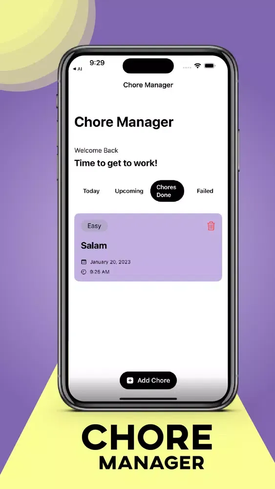 Zrzuty ekranu Chore Manager - Task Planner