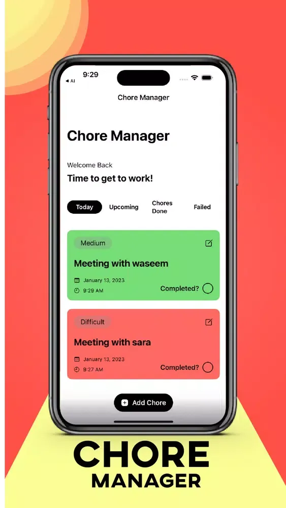 Zrzuty ekranu Chore Manager - Task Planner