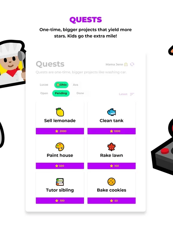 ChoreChamp - Chore Manager App iPad  Screenshots