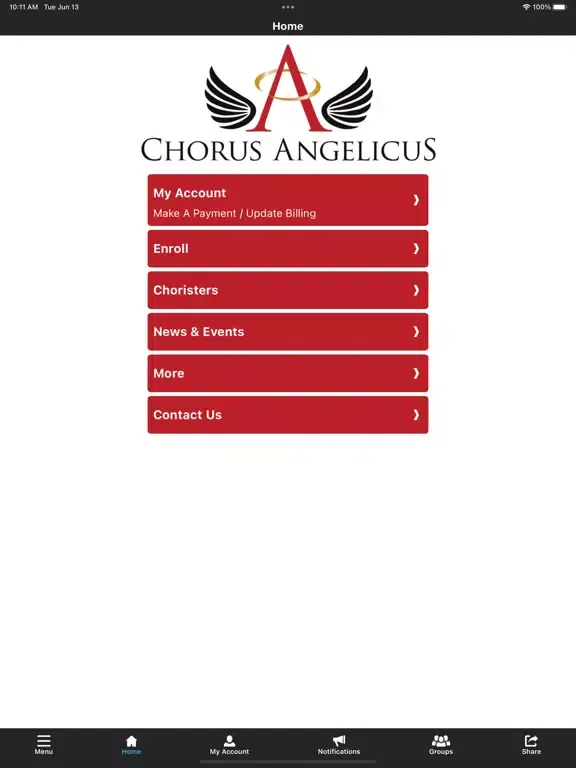 Screenshot di Chorus Angelicus iPad 