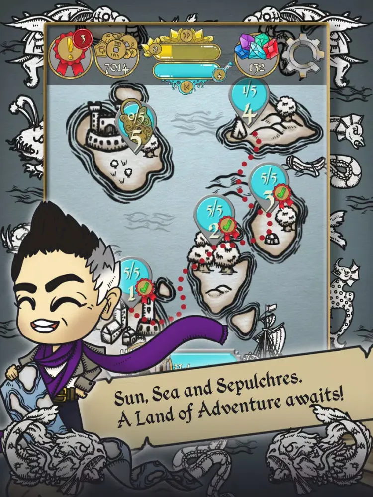 ภาพหน้าจอของ Glyph Quest Chronicles iPad 