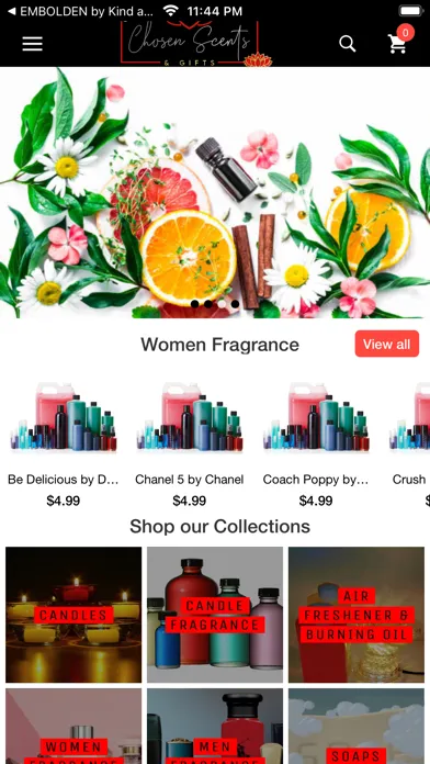 Capturas de tela do Chosen Scents & Gifts