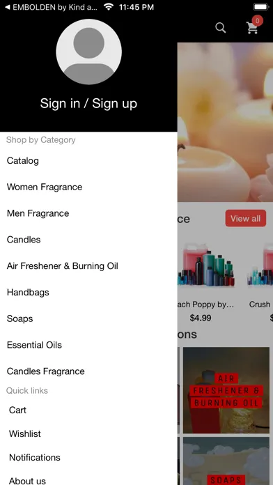Capturas de tela do Chosen Scents & Gifts
