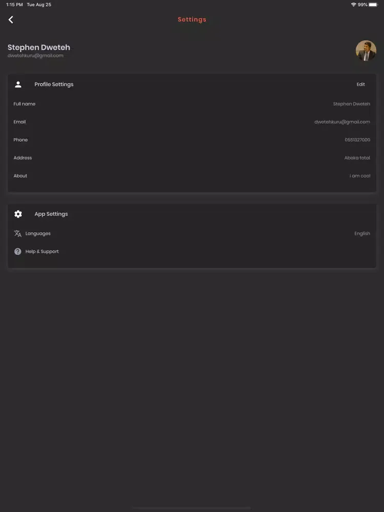 Capturas de tela do Chownie Vendor - Manage Orders iPad 
