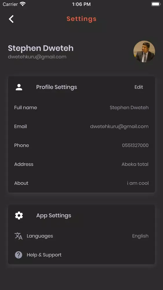 Capturas de tela do Chownie Vendor - Manage Orders