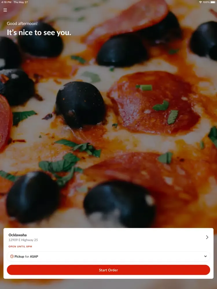 Big Bob's Restaurant And Pizza iPad 应用截图