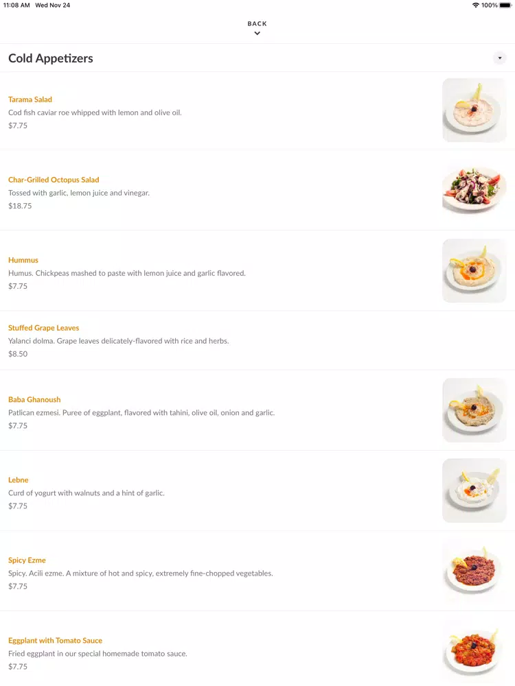 BlackSea Fish & Grill iPad  سکرین شاٹس