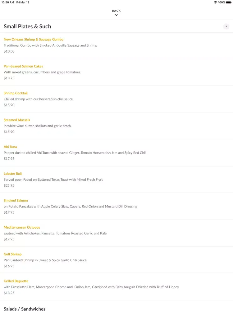 Screenshot di Bon Appetit Restaurant Dunedin iPad 