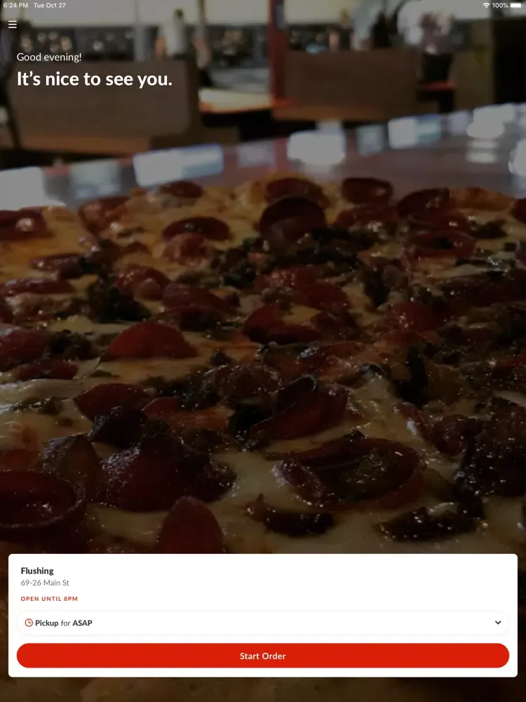 Ảnh chụp màn hình của Bravo Pizzeria & Restaurant iPad 