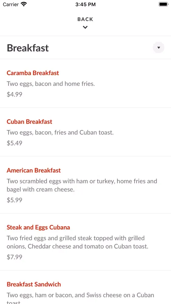 Cafe Caramba应用截图