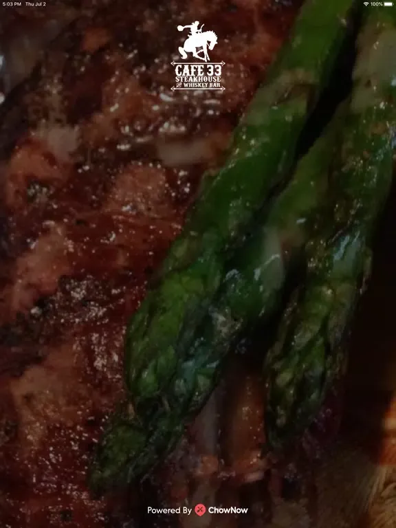 Ảnh chụp màn hình của Cafe 33 Steakhouse iPad 