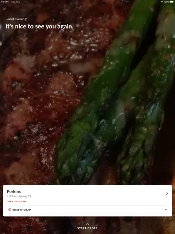 Ảnh chụp màn hình của Cafe 33 Steakhouse iPad 