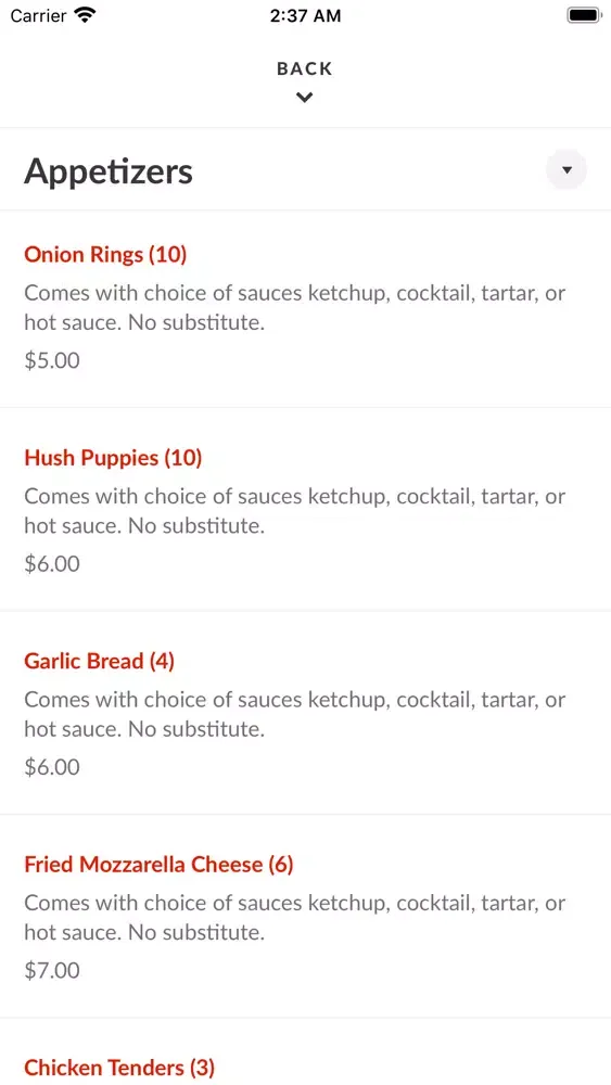 Capturas de tela do Cajun Crab Shack