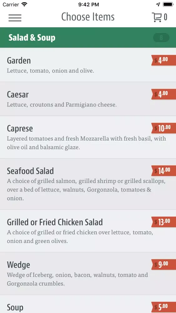 Carmine Italian Restaurant应用截图
