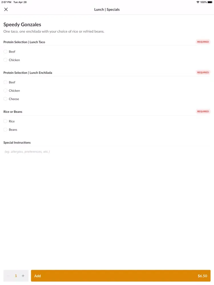 Don Zapatas Mexican Grill iPad  স্ক্রিনশট