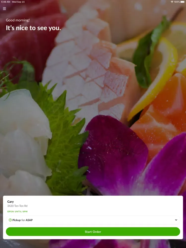 Ảnh chụp màn hình của Genki Restaurant & Sushi Bar iPad 