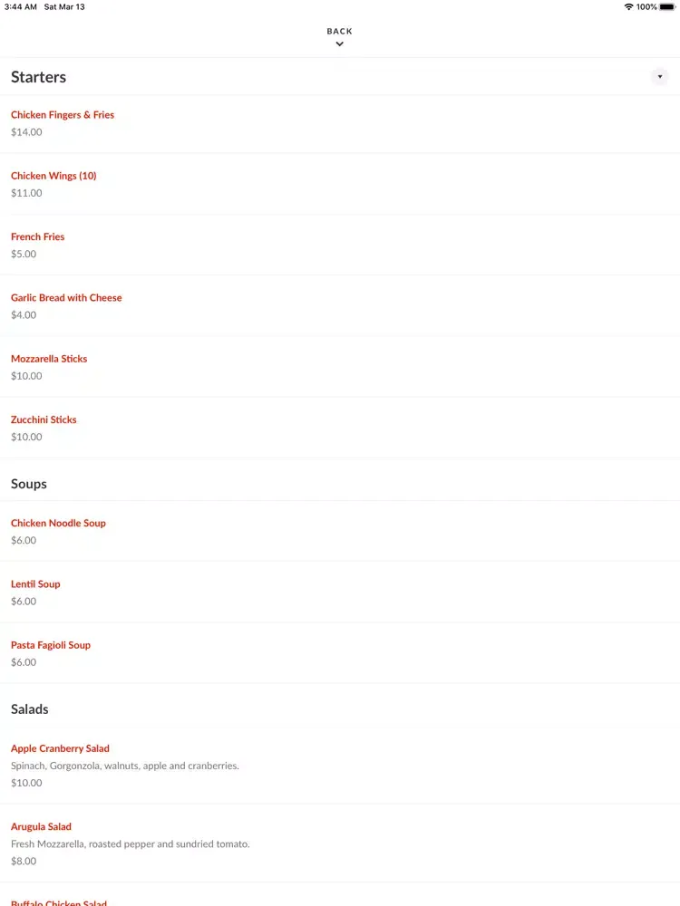 Gino's Pizzeria iPad  স্ক্রিনশট