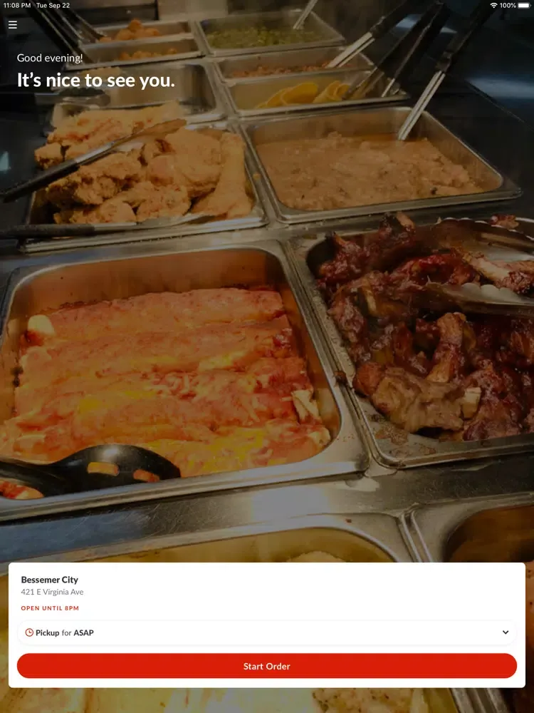 Ảnh chụp màn hình của Grandma Hoyt's Country Buffet iPad 
