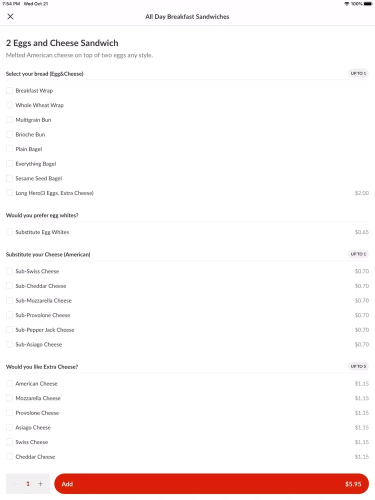 Grubbs Takeaway iPad  Screenshots