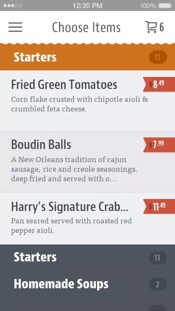 Tangkapan layar Harry's Seafood Bar and Grille