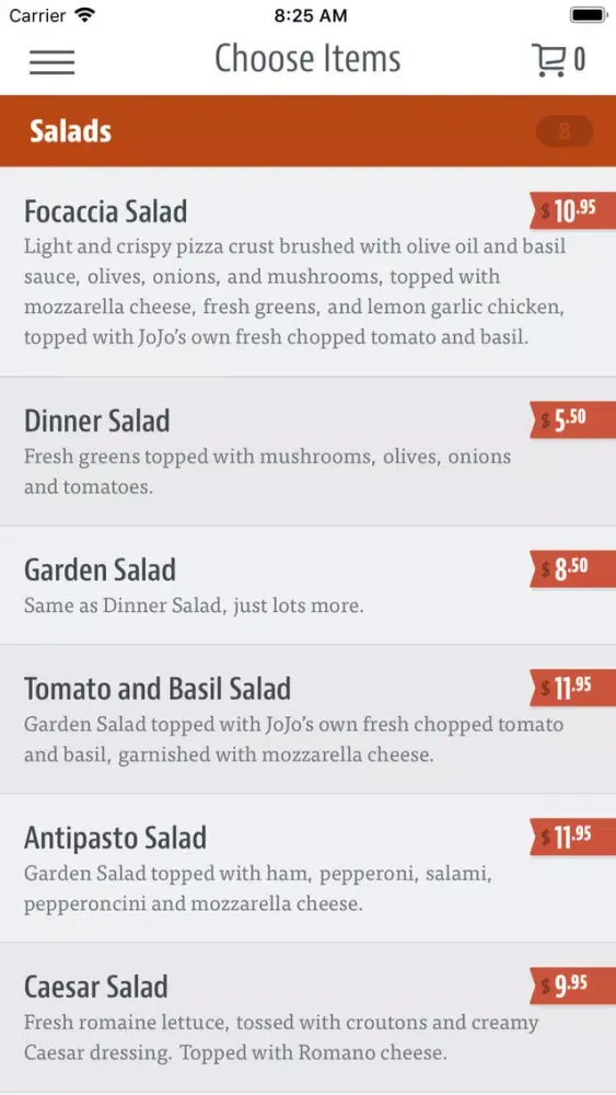 Jojo's Pizza سکرین شاٹس