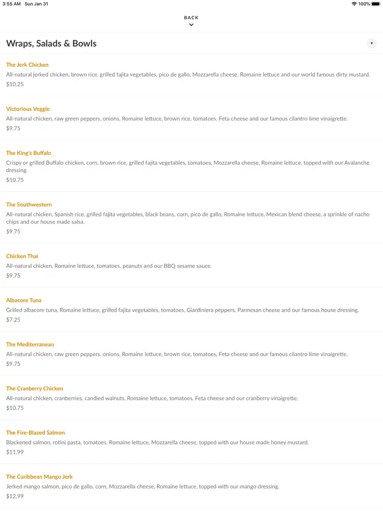 Litehouse Whole Food Grill iPad  سکرین شاٹس