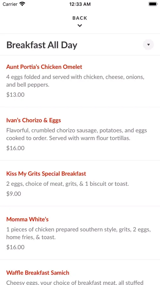 Capturas de pantalla de Lo-Lo's Chicken and Waffles