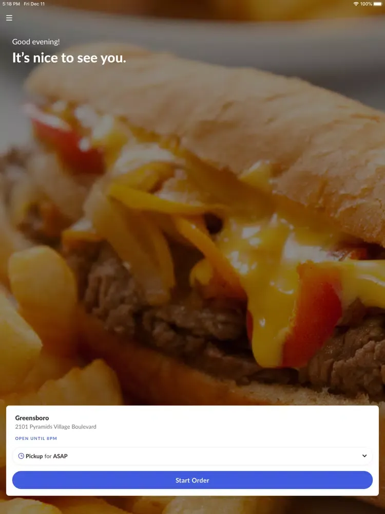 Monks Cheesesteaks iPad  スクリーンショット