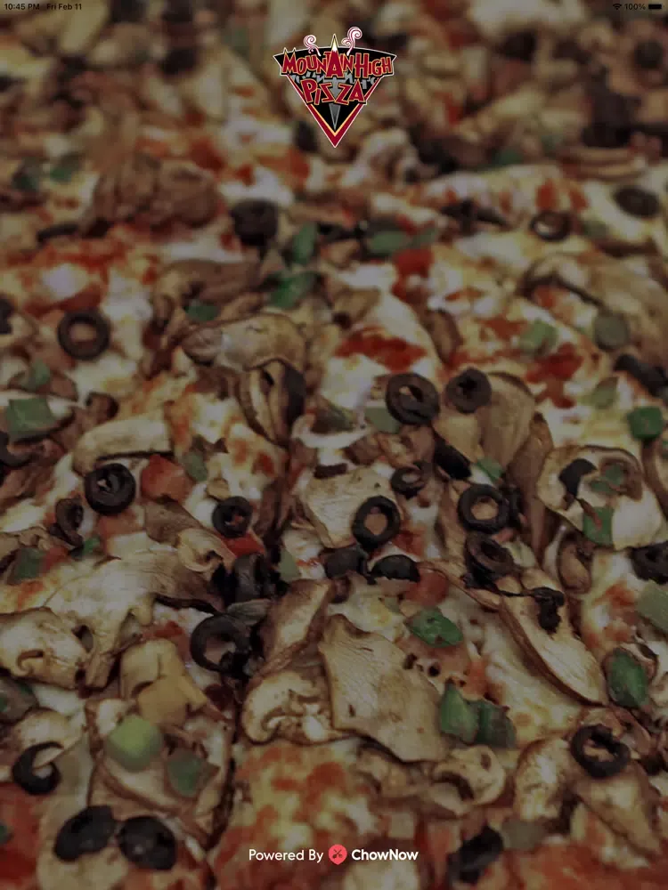 Tangkapan layar Mountain High Pizza iPad 