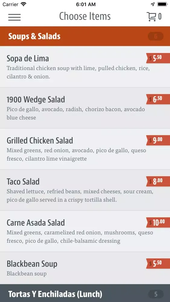 1900 Mexican Grill应用截图